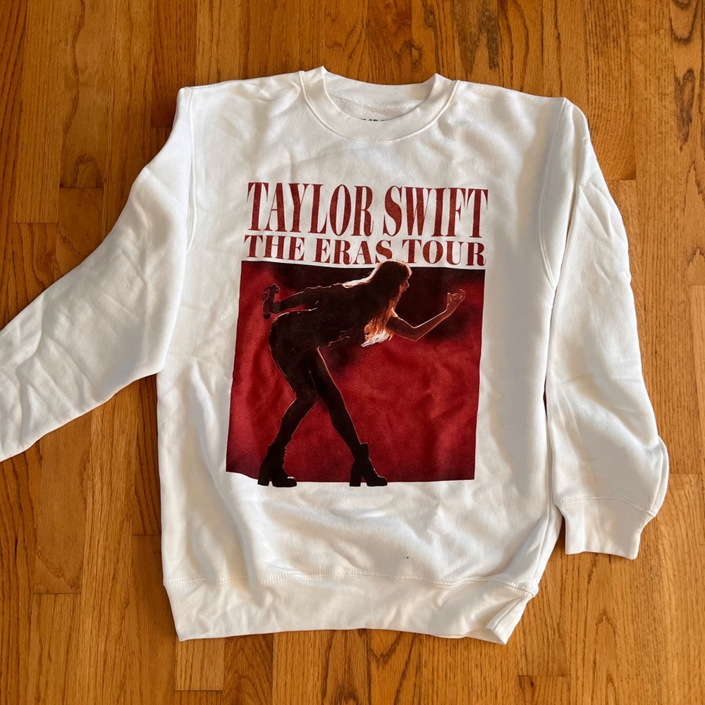 Taylor Swift The Eras Tour Photo White Crewneck